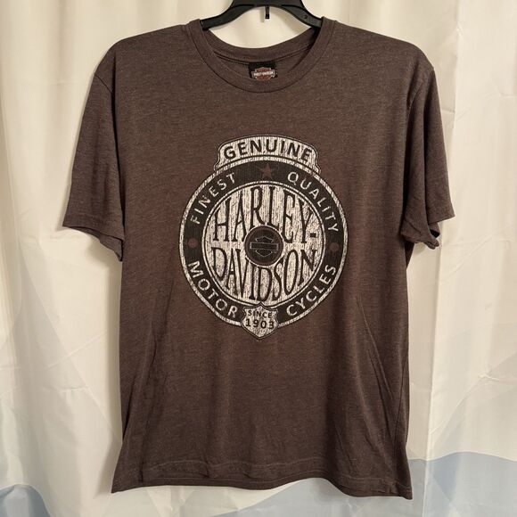 Harley-Davidson Men's  Dealer  WACO TX  TShirt XL Brown - Picture 1 of 7